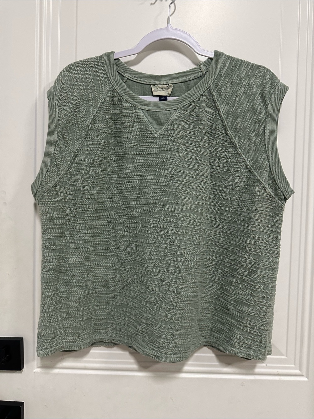 Universal Thread Sleeveless Knit Tank in Sage Green